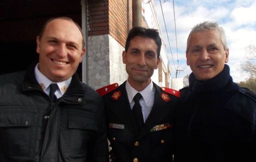 De izquierda a derecha. Alexis Sciacca, Mat&iacute;as Massagli y Rodolfo Barducci. Foto: Facebook Sandra Boni.