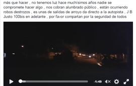 Foto: captura de pantalla reclamo publicado en Facebook