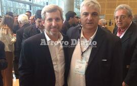 Nizar Esper junto al Ministro del Interior, Obras P&uacute;blicas y Vivienda de la Naci&oacute;n, Rogelio Frigerio.
