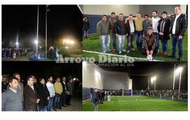 Athletic. Inauguración de Monolito de Mástiles y Cancha Fútbol 5 Piso Sintético