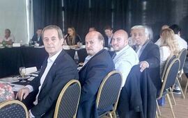 De izquierda a derecha. En representaci&oacute;n de Arroyo Seco asistieron Daniel Tonelli, Carlos S&aacute;nchez, Juli&aacute;n Polinesi y Miguel &Aacute;ngel Coradini. Foto: Facebook Daniel Tonelli