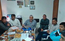En la sede. La reunión tuvo lugar en las instalaciones del sindicato, San Nicolás 365. Foto: SITRAM Arroyo Seco.