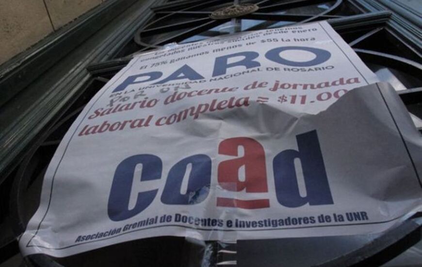 Imagen de Se viene un paro de los docentes de la UNR