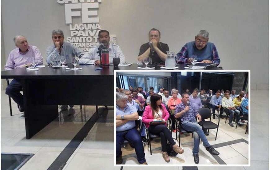 Arroyo Presente. El Secretario General del SITRAM Arroyo Seco, Sergio Gaudio, también estuvo presente durante el Plenario del día de la fecha.