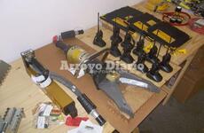 Tijera hidr&aacute;ulica. Uno de los elementos adquiridos recientemente.