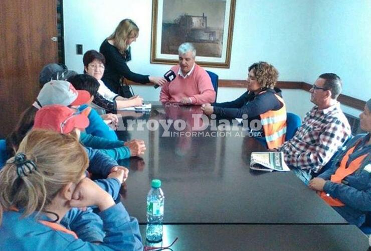 En la municipalidad. La reunión tuvo lugar en la Sala Posta de San Martín.