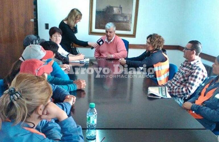 En la municipalidad. La reunión tuvo lugar en la Sala Posta de San Martín.