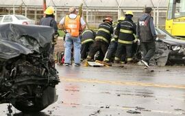 Tránsito reducido sobre la ruta 21 frente al aeroclub. Foto: Alan Monzón / Rosario3.com