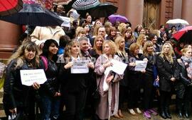 Presentes. Representantes locales en la movida de este miércoles en Rosario.