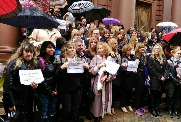 Presentes. Representantes locales en la movida de este miércoles en Rosario.