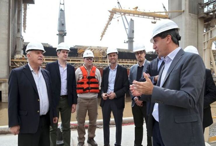 El gobernador estuvo en Timb&uacute;es junto al jefe de gabinete, Marcos Pe&ntilde;a y el ministro de Transporte de la Naci&oacute;n, Guillermo Dietrich,