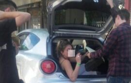 Hab&iacute;a diez personas en el interior del auto. Foto: Twitter/@gustavozignago