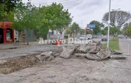 Independencia y Juan B. Justo. Este sector estaba intransitable y el municipio recib&iacute;a a diario quejas de los vecinos que pasaban por la zona.