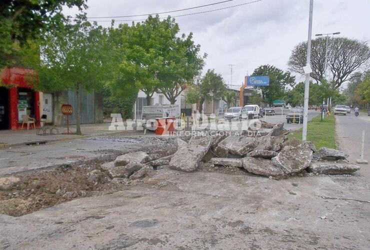 Independencia y Juan B. Justo. Este sector estaba intransitable y el municipio recibía a diario quejas de los vecinos que pasaban por la zona.