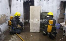 Rápidos. Tras la llamada y en pocos minutos, una dotación se presentó en el lugar del evento.