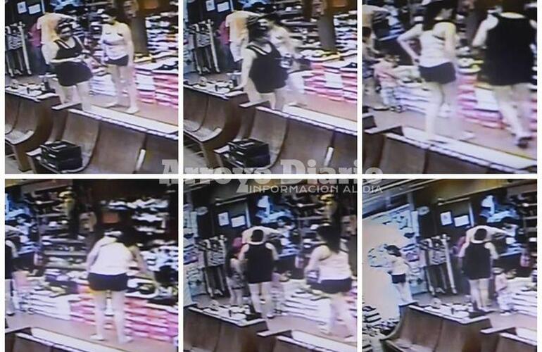 El video en secuecias. Así operaron las dos mujeres con el fin de sustraer la billetera que estaba sobre uno de los sillones. El video en secuecias. Así operaron las dos mujeres con el fin de sustraer la billetera que estaba sobre uno de los sillones.