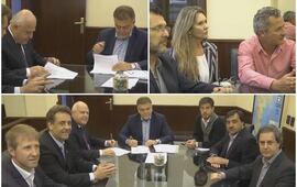 Imagen de Lifschitz firmó con Nación un convenio para mejoras de viviendas e infraestructura para Arroyo Seco