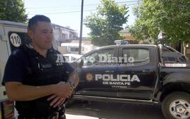 Marcelo Aranda, sub jefe del Comando Radioeléctrico de Arroyo Seco.