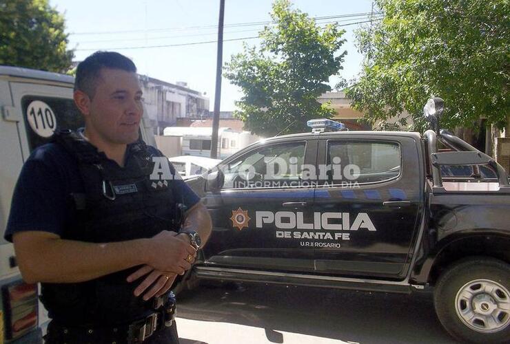 Marcelo Aranda, sub jefe del Comando Radioeléctrico de Arroyo Seco.