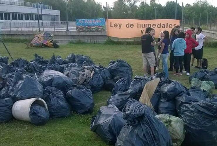 Imagen de Inédito: voluntarios limpiaron el Paraná