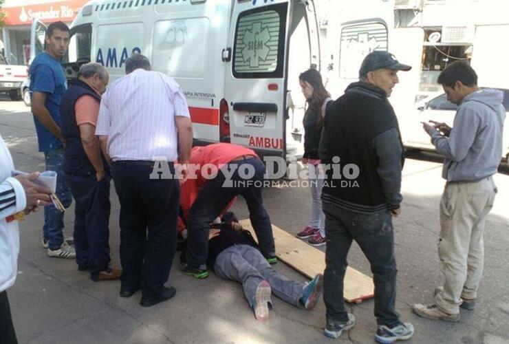 Imagen de En el centro: Accidente en San Martín y Mitre