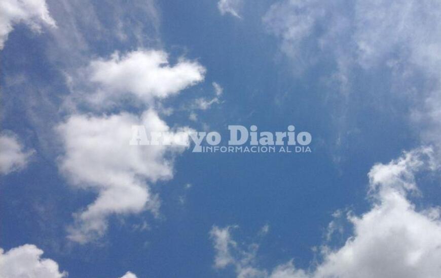Este mediod&iacute;a. El cielo pintaba celeste anticip&aacute;ndonos una linda tarde.