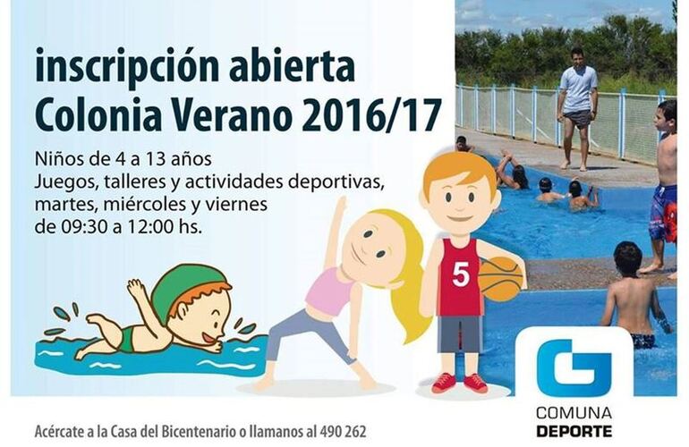 Imagen de Abierta la inscripci&oacute;n para la colonia de vacaciones 2016 / 2017