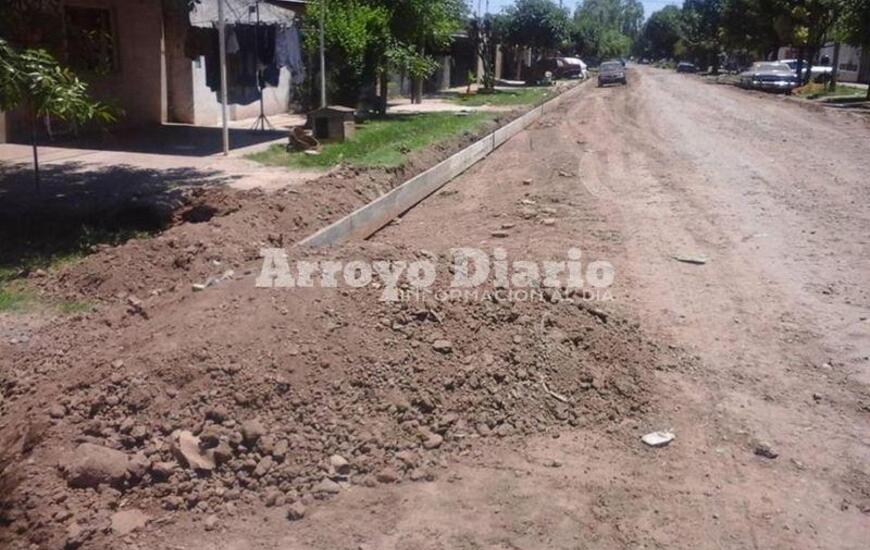 Esperada. Las obras de cordón cuneta son esperadas en el barrio desde hace tiempo.