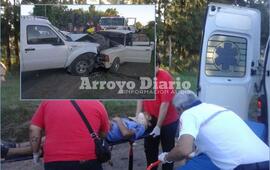 Imagen de Ruta 21: Grave accidente entre dos veh&iacute;culos