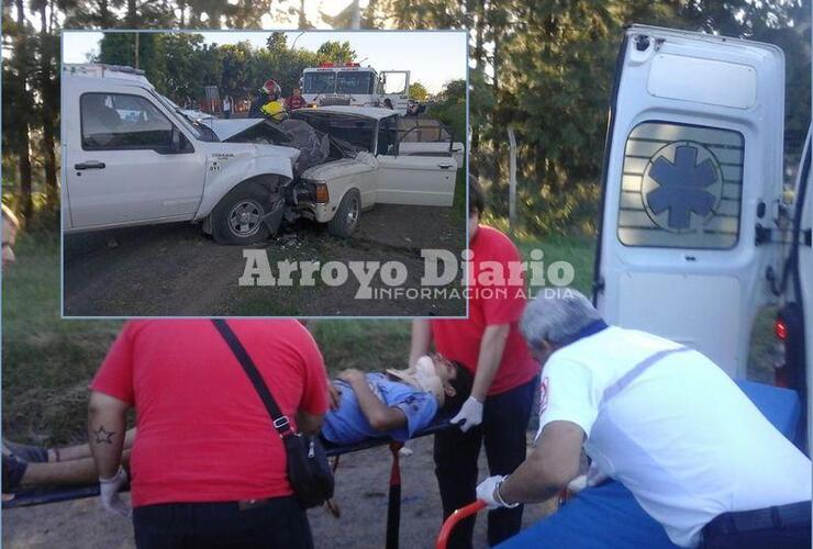 Imagen de Ruta 21: Grave accidente entre dos veh&iacute;culos