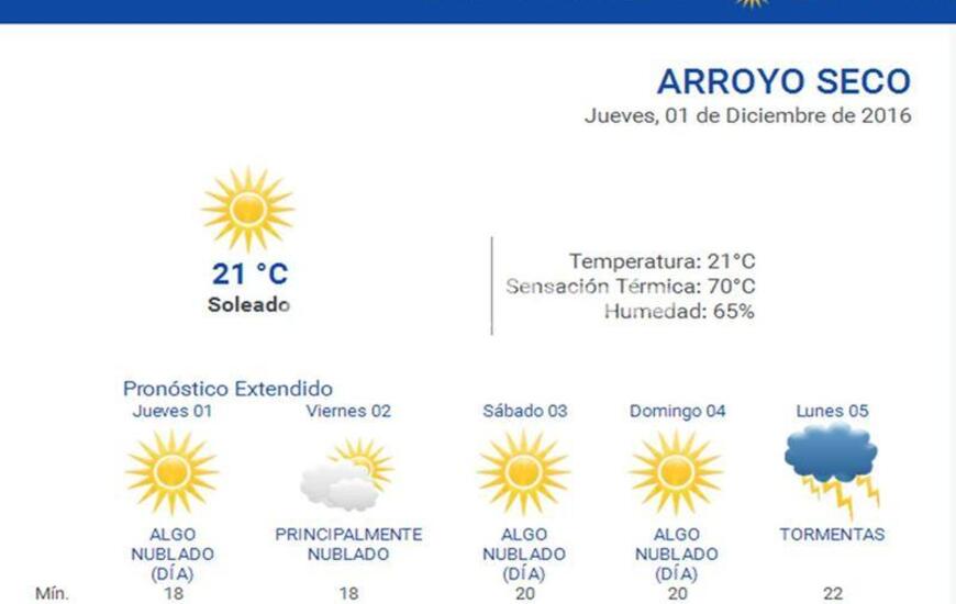 Las 24 horas. Consultá el pronóstico en nuestro portal durante las 24 horas del día. Ingresá a www.arroyodiario.com.ar