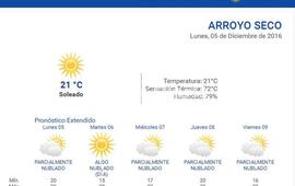 Las 24 horas. Consult&aacute; el pron&oacute;stico en nuestro portal durante las 24 horas del d&iacute;a. Ingres&aacute; a www.arroyodiario.com.ar