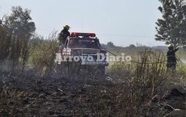 Imagen de Incendio en campo de Fighiera