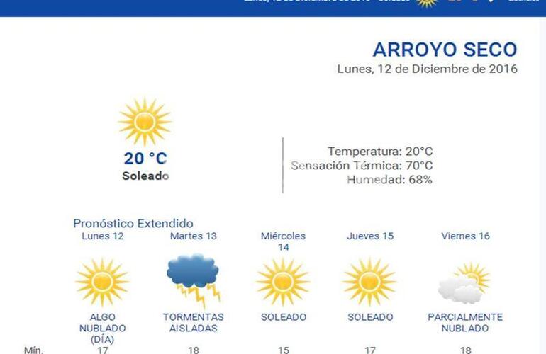 Las 24 horas. Consultá el pronóstico en nuestro portal durante las 24 horas del día. Ingresá a www.arroyodiario.com.ar