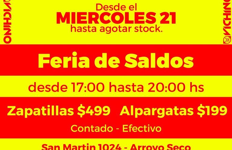 Imagen de VICHINO invita a la Feria de Saldos