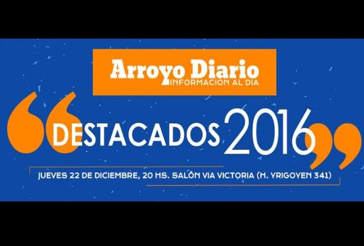 Imagen de Lleg&oacute; el d&iacute;a! Esta noche entrega de los reconocimientos a los DESTACADOS 2016