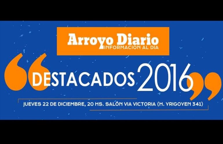 Imagen de Lleg&oacute; el d&iacute;a! Esta noche entrega de los reconocimientos a los DESTACADOS 2016
