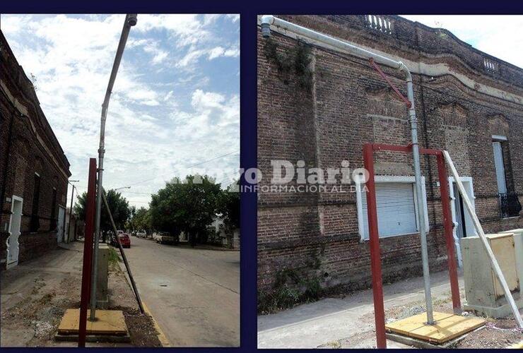 Humberto Primo al 500. La nueva toma de agua está ubicada por calle Humberto Primo casi Mansueto Maiorano.