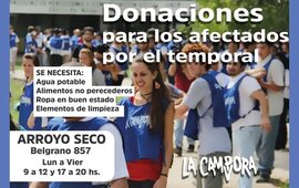 Imagen de Ayudar a los damnificados: La Cámpora también se sumó a la acción solidaria