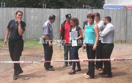 En Punta Stage. Susana Nieri estuvo de recorrida junto a la PDI este lunes por la tarde.