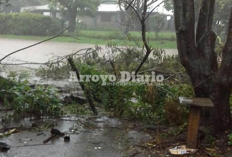 El Ombú: uno de los barrios mas castigados por las inundaciones.