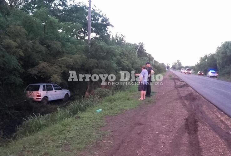 Imagen de Iba por ruta y despistó con su vehículo