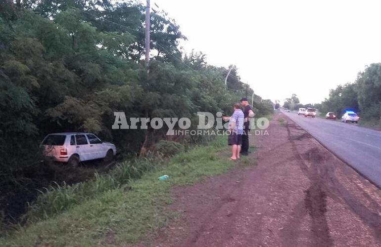 Imagen de Iba por ruta y despistó con su vehículo