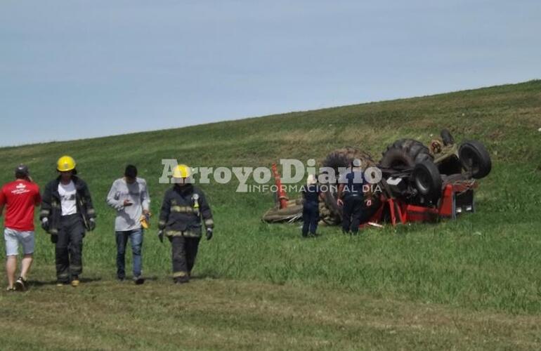 A la altura del puente del Omb&uacute;. En este preciso lugar ocurri&oacute; el tr&aacute;gico hecho.