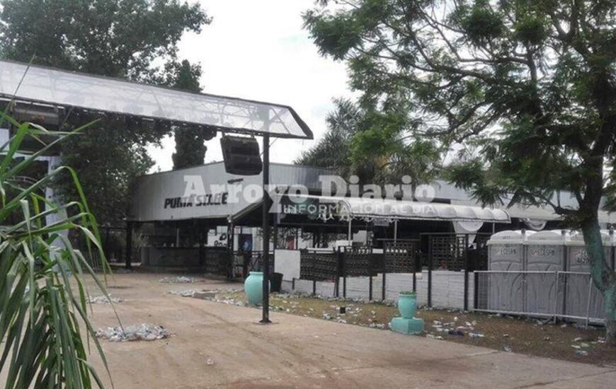 Punta Stage. El boliche donde se desarroll&oacute; la fiesta "no habilitada" y tras la que fallecieron dos j&oacute;venes. Foto: Archivo AD