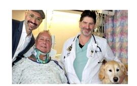 Imagen de Una golden salv&oacute; la vida de su due&ntilde;o al lamerlo en plena nieve