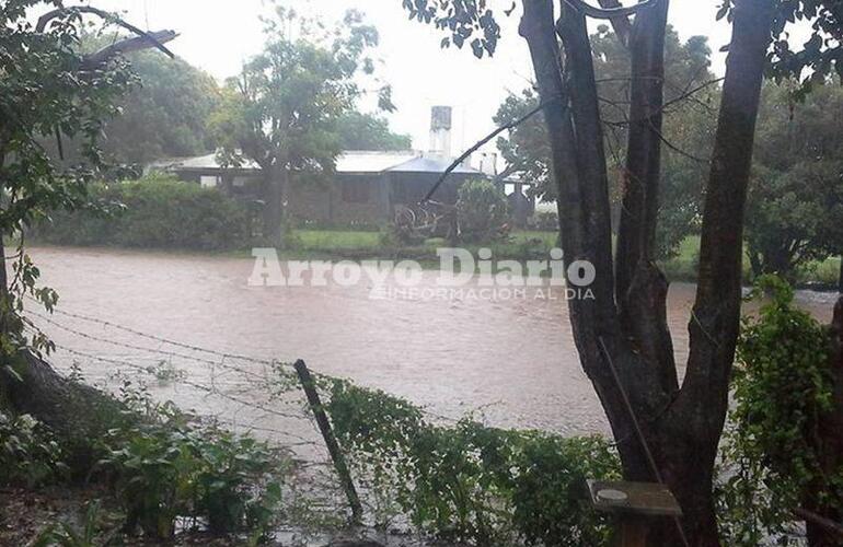 Imagen de El Paraje El Ombú hoy es un río
