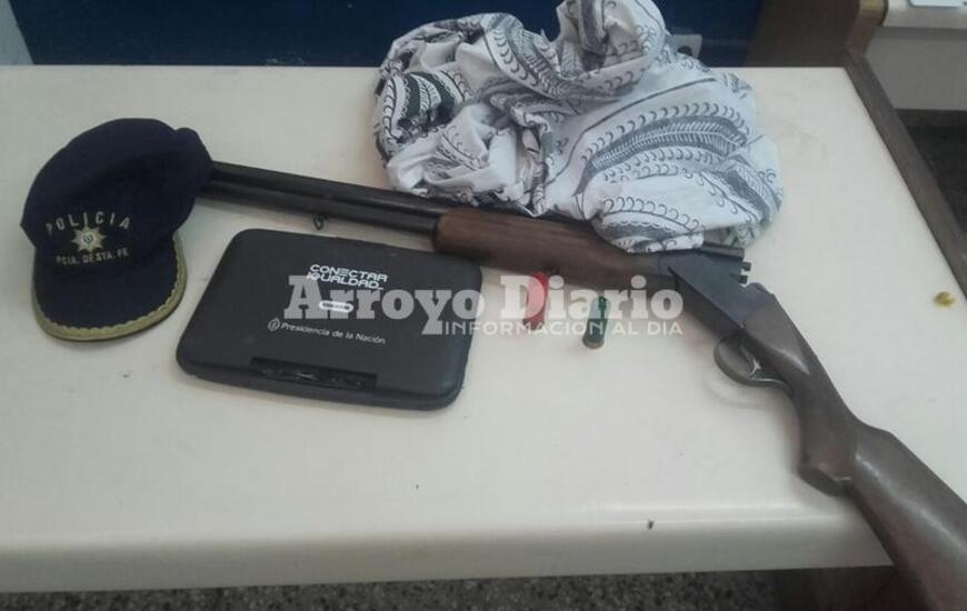 Elementos recuperados tras la pesquisa.