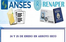 Imagen de Informaci&oacute;n importante!: Personal de ANSES y RENAPER estar&aacute;n en Arroyo Seco