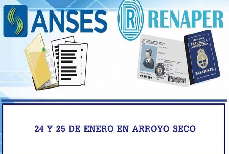 Imagen de Información importante!: Personal de ANSES y RENAPER estarán en Arroyo Seco